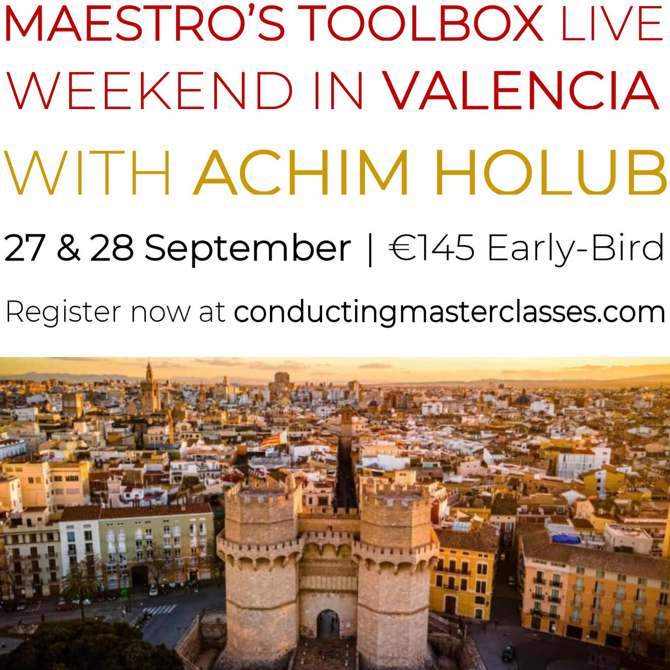 MAESTRO'S TOOLBOX LIVE VALENCIA SEPTEMBER 2025 MAESTRO'S TOOLBOX LIVE VALENCIA SEPTEMBER 2025
